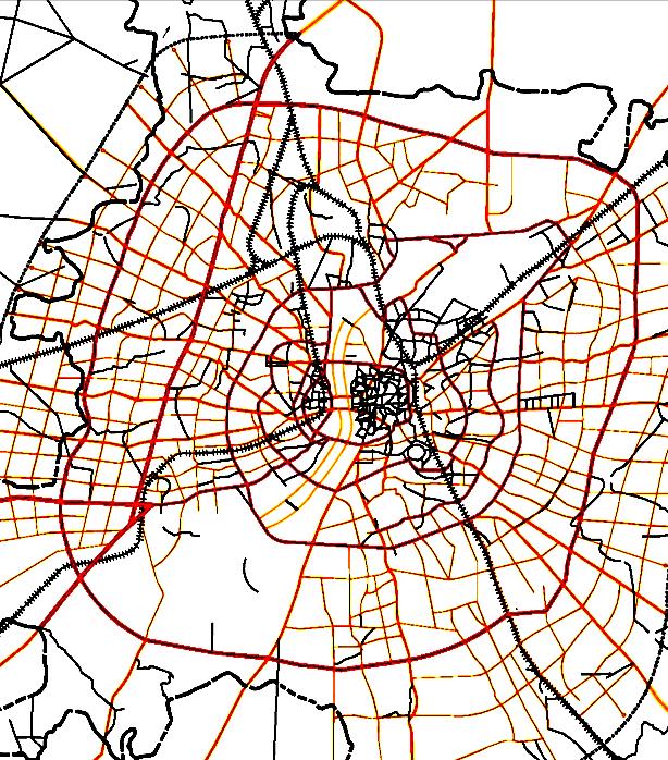 Road network Complete Networks Hyderabad Ahmedabad Missing links in intermediate