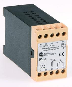 Technical Data 4002 Input voltage 230 V/115 V AC* Output voltage 24V DC Output current 2 x 0.4 A Power 2 x 9.6 VA Status indication LED per channel Type of protection IP00 Weight approx. 0.9 kg Front dimensions 35.