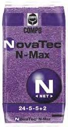 0 kg/m³ Ammonium-stabilized fertilizers with DMPP For the open field nursery, an outstanding example of COMPO research and development is the NovaTec NPK range, the ground-breaking innovation in the