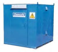 Flamesafe - Up to 200lts of flammable material storage. - Gas stays for easy opening and closing. - Padlock included.