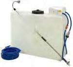 hose Large pneumatic wheels Battery charger included Suction Filter Easily removable 25lt