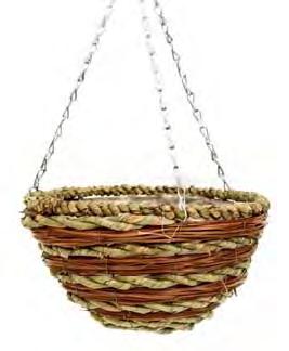 co.uk Wicker Hanging Baskets Rope and Rattan Thomas George Long Xian Rope & Fern Round