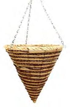 Baskets & Bowls Brown Leaf and Rope Rattan