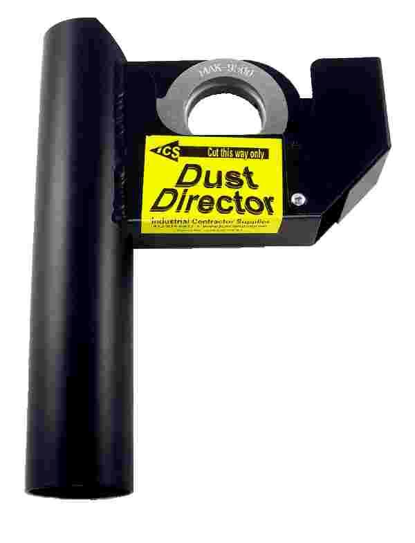 2 DUST CONTROL TOOLS Dust Director Accepts 4" - 6" Diamond Blades for 5/8 ~ 1-5/8" depth-of-cut Complete blade visibility with 96% dust control efficiency Extension safety cover unsnaps to cut a wall