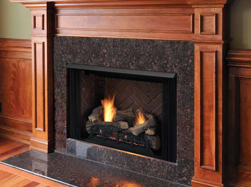 Honey Oak Wall Dark Cherry Wall Monessen offers one of the most diverse lineups of vent free gas fireboxes available, making it easy to find the right look for your home.