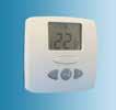 85 24v Tamperproof Room Thermostat 24Vac electronic thermostat. Auxiliary sensor input available for slab control. Features night setback when used with remote time switch.