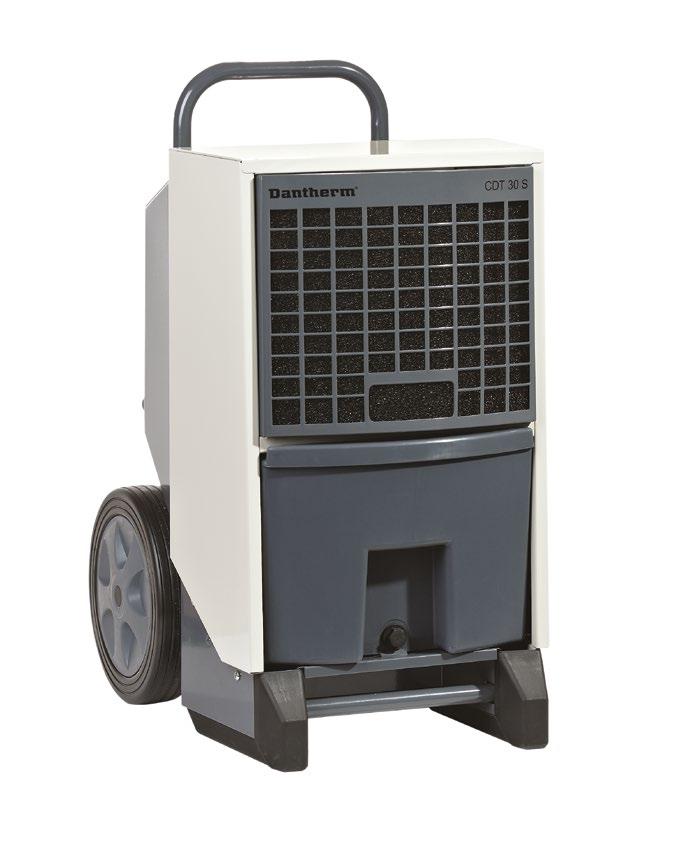 MOBILE DEHUMIDIFIER Function The is a robust, cost-effective and energy-efficient, reliable mobile dehumidifier. It works in accordance with the condensation principle.