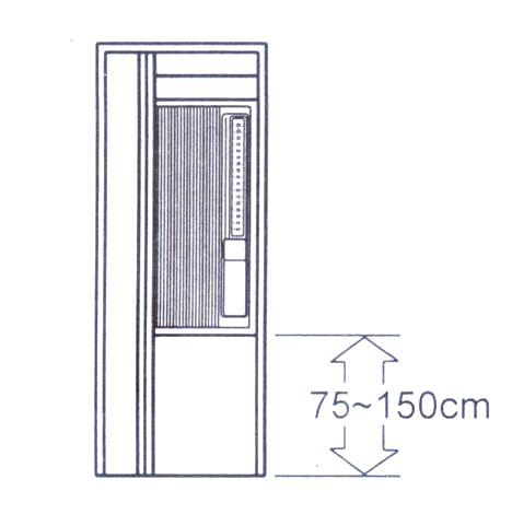 PRECAUTION ON INSTALLATIONS Please install the unit 75-150cm above the ground. The intake and discharge vents unit should not be obstructed.