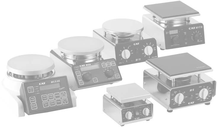 The surfaces of these hotplates are anodised and therefore mostly chemically and mechanically resistant. The heat is transferred by heat conduction.