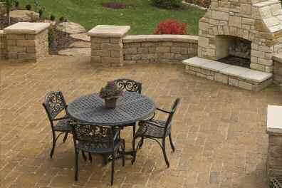 Their rough-hewn lines and chiseled surfaces give a warmth and charm to outdoor