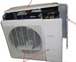 1) Stop the air conditioner and turn OFF the power breaker.