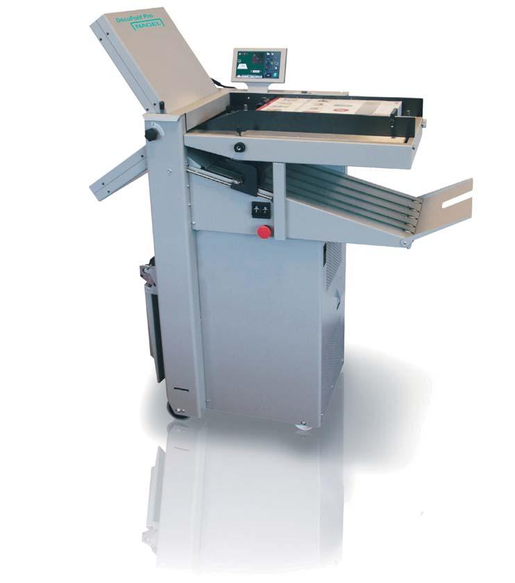 8 DocuFold Pro The compact automatic folding machine With its comprehensive standard equipment, the Nagel DocuFold Pro folding machine is the ideal choice for finishing digital print products.