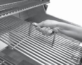 GRILL BRUSH (optional) Purchase a Fire Magic stainless-steel grill brush (sold separately) to keep your grill cleaner.