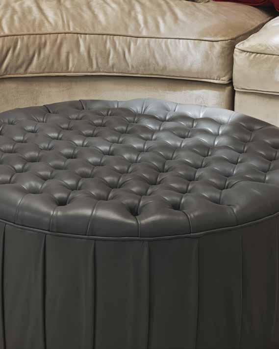 leather upholstered.