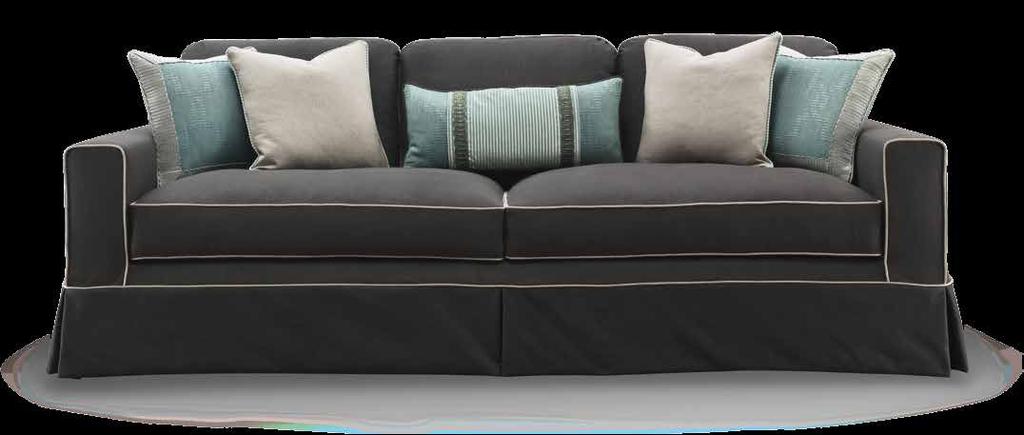 AVIGNONE Sofa / Art. CU.05 Three seater sofa with hardwood structure cotton fabric upholstered with removable cover.