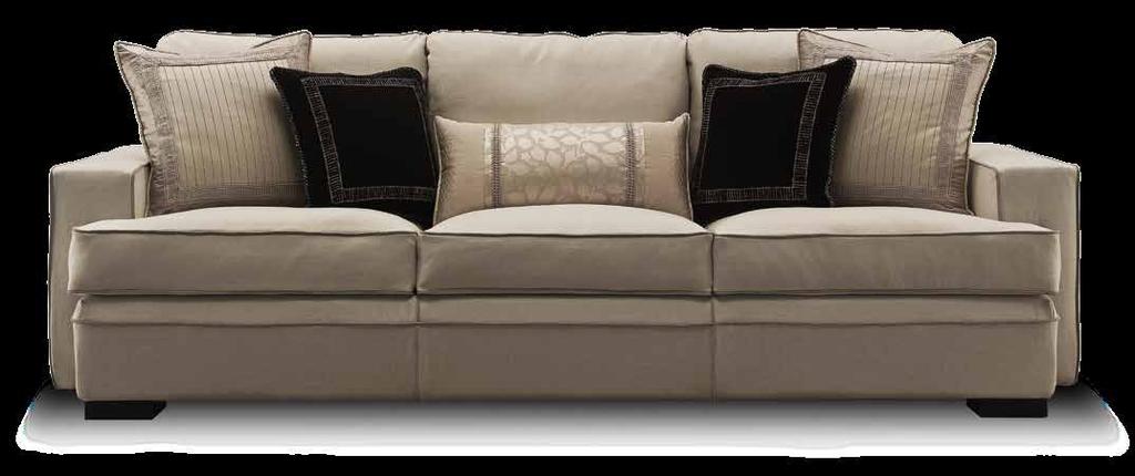 MADISON AVENUE Sofa / Art. CU.07 Three seater sofa with hardwood structure cotton fabric upholstered with removable cover.