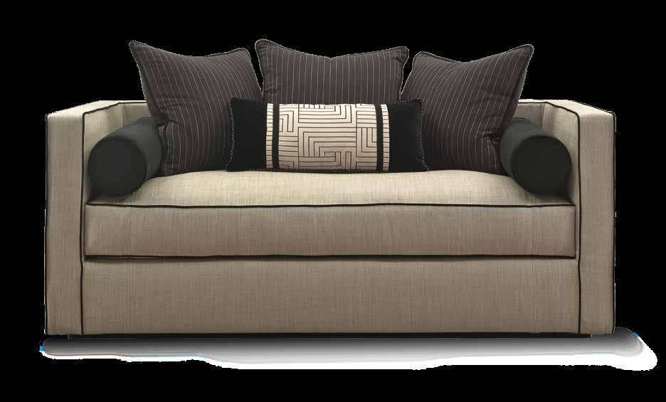 MONDRIAN Sofa/ Art. CU.08 Two seater sofa with hardwood structure cotton fabric upholstered with removable cover.