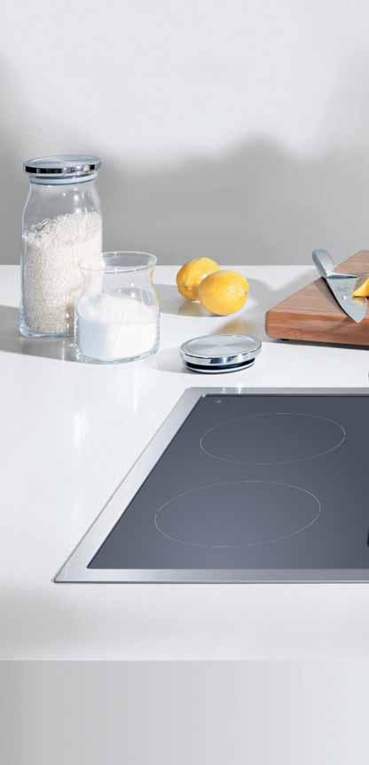 CI 491 induction cooktop Precise cooking. Heat only where you need it. Straight out of the commercial kitchen. With stainless steel frame, 36 inches wide. A convincingly beautiful cooktop.