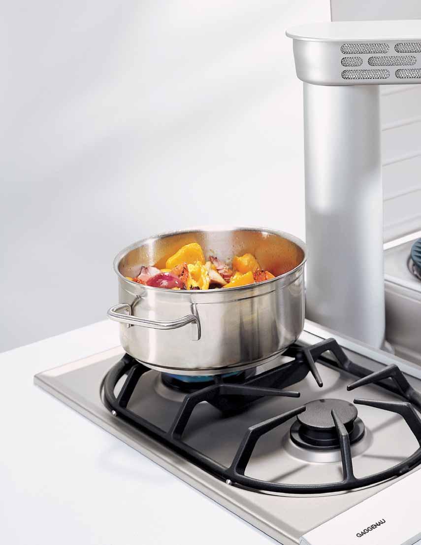 The Vario 200 Series of modular cooktops The Vario VG 232 gas cooktop: two burners, one of which is a high output unit producing up to 9,500 BTUs. Set in a stainless steel frame.