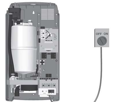 Unit requires a dedicated circuit with GFI protection. Bring circuit to a disconnect near the device to protect from electrical shock when servicing. 2.