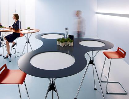 SEDUS MEET TABLE These elegant meeting tables come in single, double, or triple