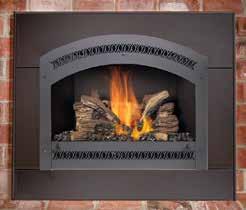 Go to the Fireplace Xtrordinair Website and Design Your Own Fireplace Insert Inside-Fit Panel You can modify (cut-down) any of the standard rectangular panels to fit the inside opening of your