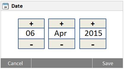 EN-19 Set the date. Press + and to set the correct date, month and year. Set the time format. Set the time. Press +and to set the correct time. 6.3.