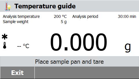 Select Temperature Guide to access the temperature guide.