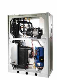 Features Optimized for heating applications, leaving water temperature up to 65 o C, evaporator
