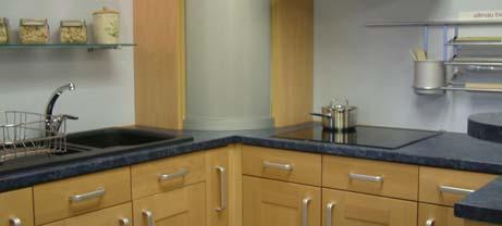 All worktops are highly resistant to high temperatures, impact, abrasion & household stains with a sealed front edge to prevent moisture and steam penetration and a moisture resistant sealed back