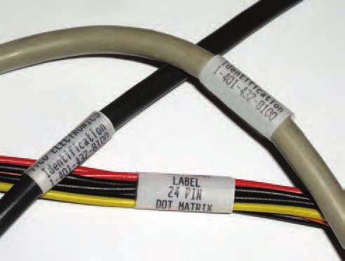 Self-Laminating Labels Wire and Harness ID Products Self-Laminating Labels Tyco Electronics PV is a dot matrix printable, translucent polyvinyl fluoride (Tedlar ) film with a permanent acrylic