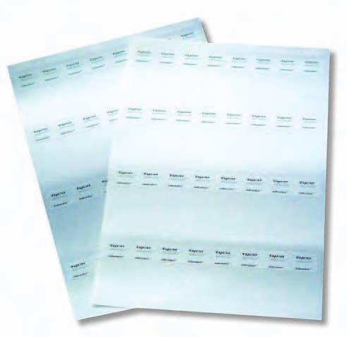 Self-Laminating Labels Wire and Harness ID Products Self-Laminating Labels LSR Laser printable self-laminating labels Tyco Electronics LSR is a laser printable, translucent polyester film with a