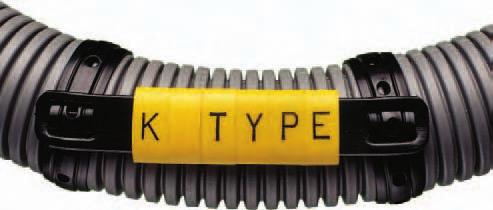 Pre-Printed Wire and Cable Markers Wire and Harness ID Products Pre-Printed Wire and Cable Markers K-Type cable markers K-Type markers are used to identify wire bundles, cables, pipes and conduits