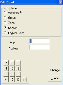 Activation: Double click on the Activation column box of the corresponding output and enter the desired activating condition of the output in question.