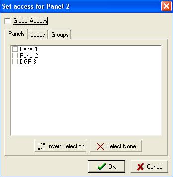 7.2.1 Global Access Global Access refers to the access that any node in the network has to any other node in the same network and is accessed by right clicking on the Panel and selecting EDIT NETWORK