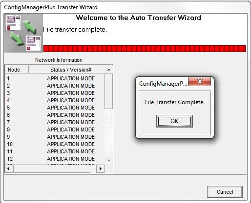 Figure 138: Transfer Complete Receive This function is used to receive a panel