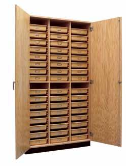 Each cabinet comes with a three-point locking system. Units 36" and wider have 1" shelves. 24" wide oak door units have 3 4" shelves, and one locking door that is hinged right.