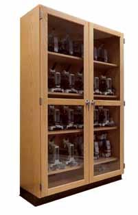 It has a three-point locking handle system. Overall Dimensions: 48"W x 30"D x 84"H. 354-4830 Rock/Paper Storage Cabinet Cabinet should be secured to the wall for safety.