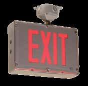INDUSTRIAL US Survive-All SVX-HZ Series Hazardous Location Exit Sign Energy efficient: consumes less than 2.5 watts in any configuration. Exit sign illuminated by long-life, energy-efficient LEDs.
