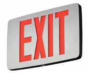 DISTRIBUTOR SELECT TYPE: Prestige Thin Series Die-Cast Aluminum Slim Profile Exit Sign With Long-Lasting LED Performance Standard Easy to install Two popular finishes (see below) Self-Powered models