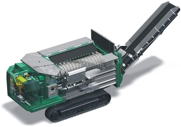 Mobile single-shaft shredder TERMINATOR Model : Type : TERMINATOR 3400D / 3400SD / 5000D/ 5000SD / 6000D Serial number : 183 042 Year of construction : 2014 Copyright 2011 KOMPTECH