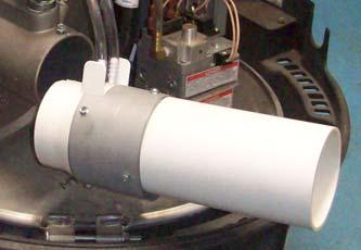 Install and secure air orifice back on the blower with two top and bottom screws (Fig 5.). Blower PVC pipe 1 2 FIG. 1 2. Loose air orifice top and bottom screws on the blower (Fig. 2 and Fig. 3).