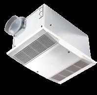 Heater/Fan/Lights Combination Designer white polymeric grilles complement virtually any décor Heater/Fan and Heater/Fan/Light Features Fan, light and