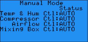 Section V: Operation TM Manual Mode Accessing the manual mode from the service menu may be preferable to digging through the inputs and outputs and configuration parameters.