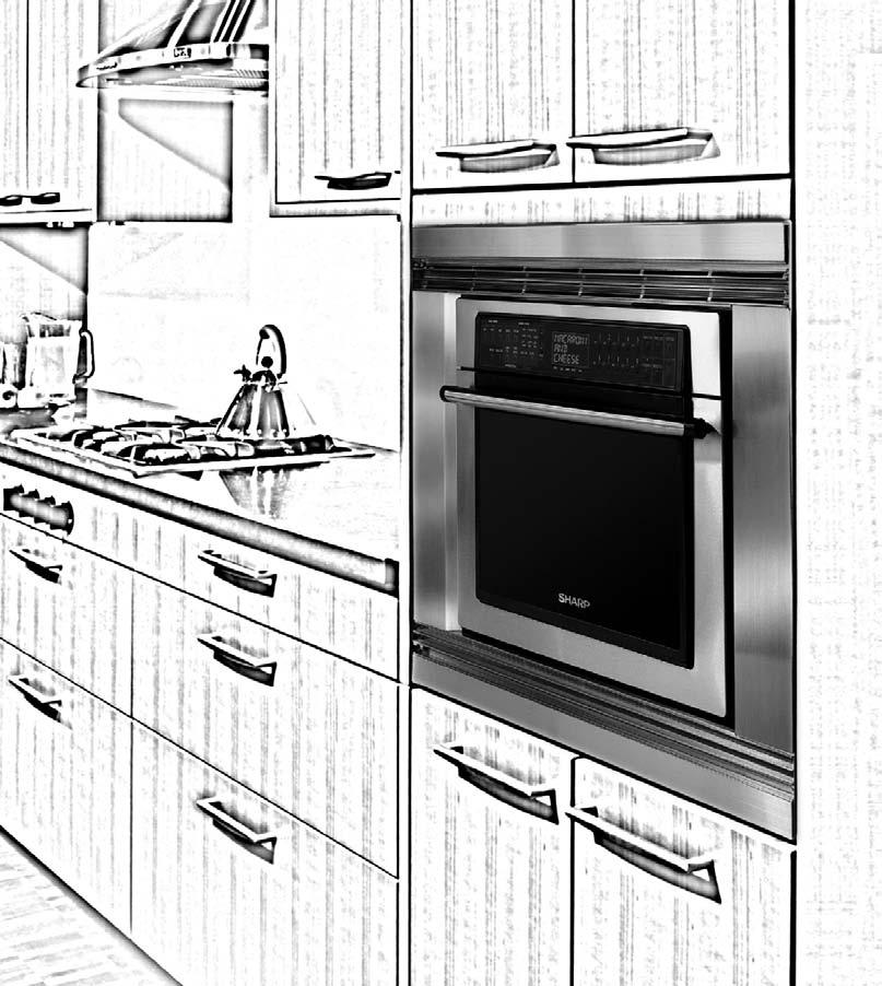 Built-in Kit s Professional TIPS When building in a Sharp countertop microwave oven, be sure to use the proper Sharp built-in kit.