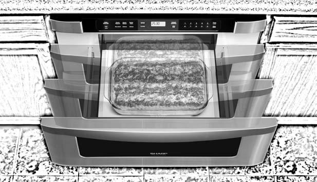 Sharp s Microwave Drawer takes the microwave oven off the counter and places it right at the most convenient height, making use of the microwave easier and safer for every cook in the family.
