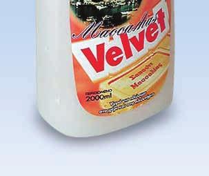 VELVET liquid laundry detergent with pure Marseilles soap In Marseilles (Southern France) a special soap was produced made by natural olive and citron oil.