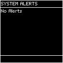 Alert information, Continued Major Alert - consumable replaced The Alert message has been