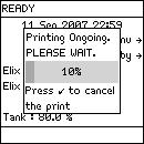 Printing, Continued History Printout procedure (continued) Step Action Diagram 6 Repeat the steps above to adjust the