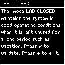 What is the Lab Closed Feature?